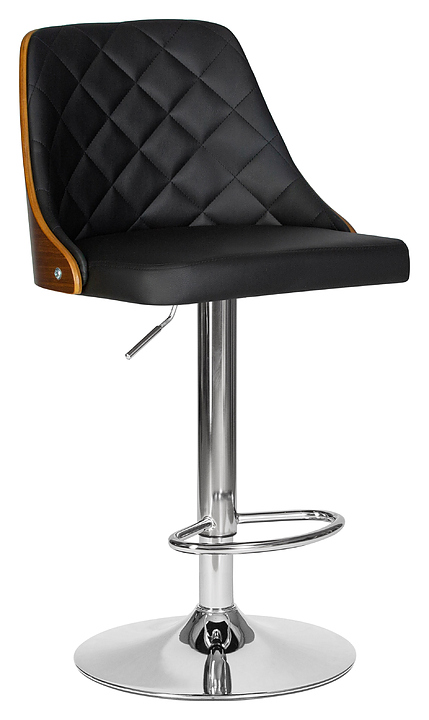 Стул барный DOBRIN 6028-LMZ MARTIN (черный, хромированная сталь)