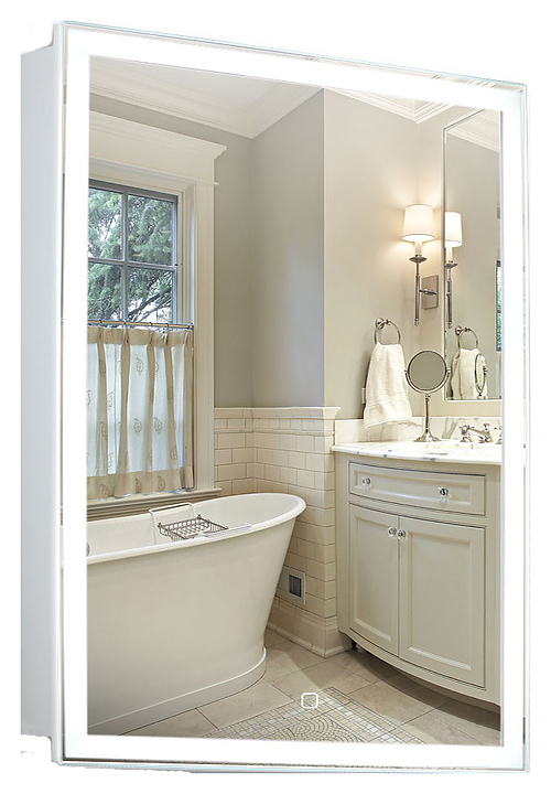Шкаф зеркальный с LED-подсветкой Silver Mirrors Киото LED-00002357 50х75 см