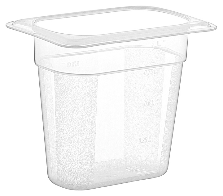 Гастроемкость Gastroplast GNPP-19150 GN 1/9-150 (176х108х150) 1 л полипропилен прозрачная