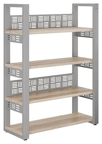 Стеллаж открытый КОБОР SO4-120/36 aluminum/natural