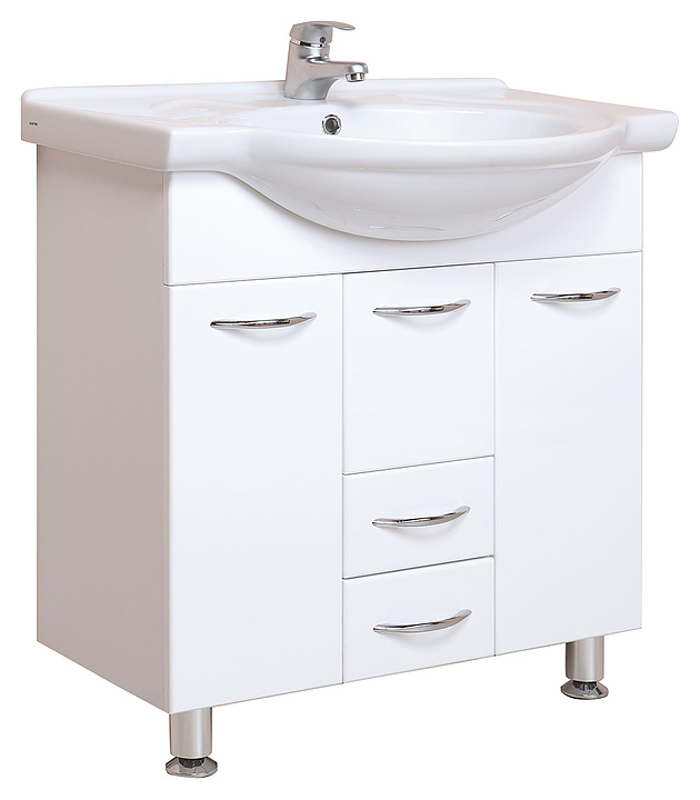 Тумба под раковину Onika МОНИКА 75.17 с бельевой корзиной