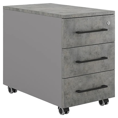 Тумба мобильная КОБОР TМ3-40/60 aluminum/chicago