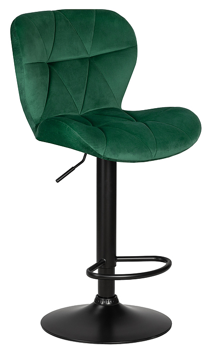 Стул барный DOBRIN 5022-LM-N BARNY BLACK (зеленый велюр) 2 шт.
