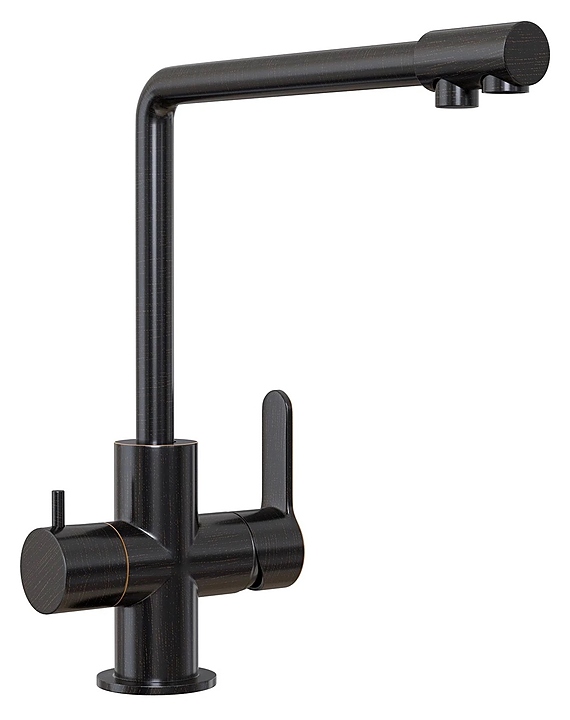 Смеситель для кухни Mixline MLSS-03201 с подключением фильтра питьевой воды, бронза