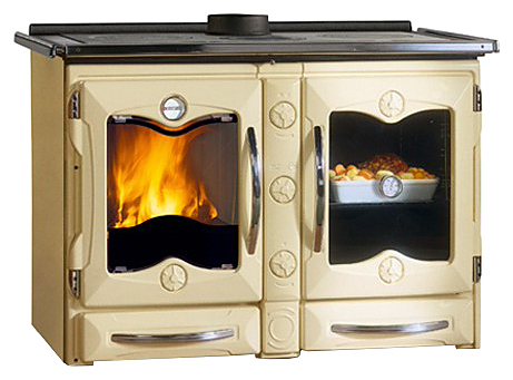 Отопительно-варочная печь La Nordica America кремовая