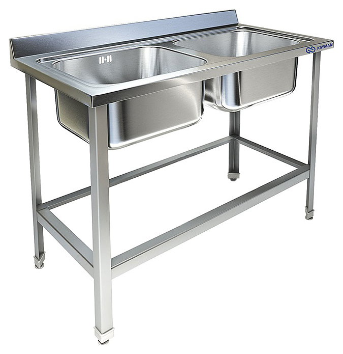 Ванна моечная KAYMAN ВМЦ-312/77 с отверстием