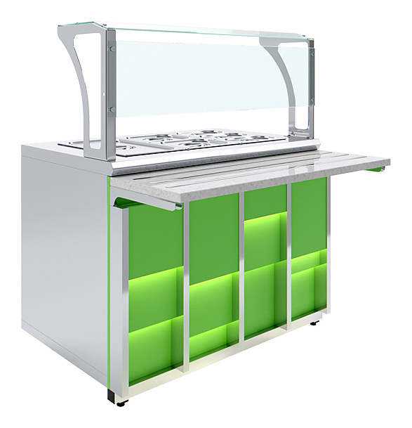 Мармит вторых блюд Luxstahl МВП (С)-1500 Premium Neon