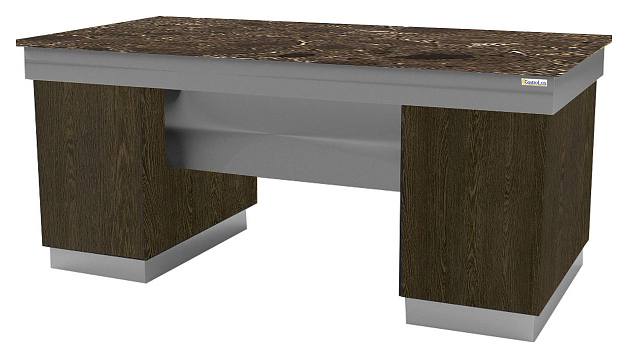 Прилавок нейтральный Gastrolux ПН-1610/SI Ясень Одесса