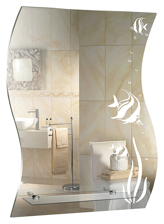 Зеркало Mixline Немо 51х68 см с полкой