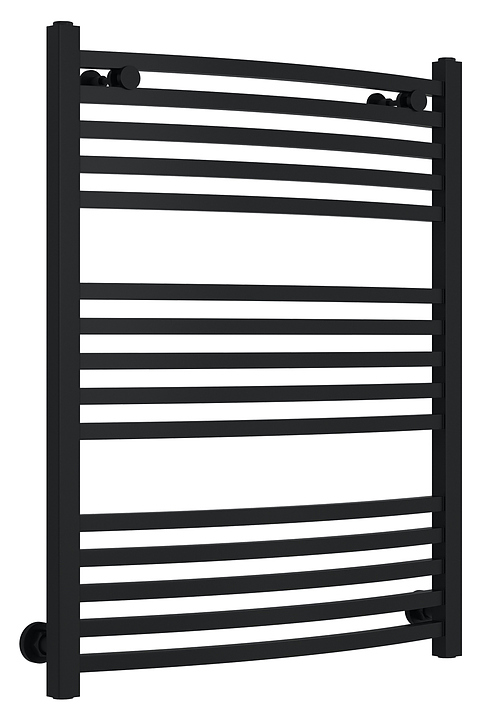 Полотенцесушитель водяной Сунержа Аркус 80x60 см матовый черный