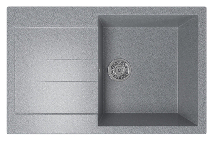 Мойка кухонная Mixline ML-GM31 (309) 49,5х77 см темно-серая