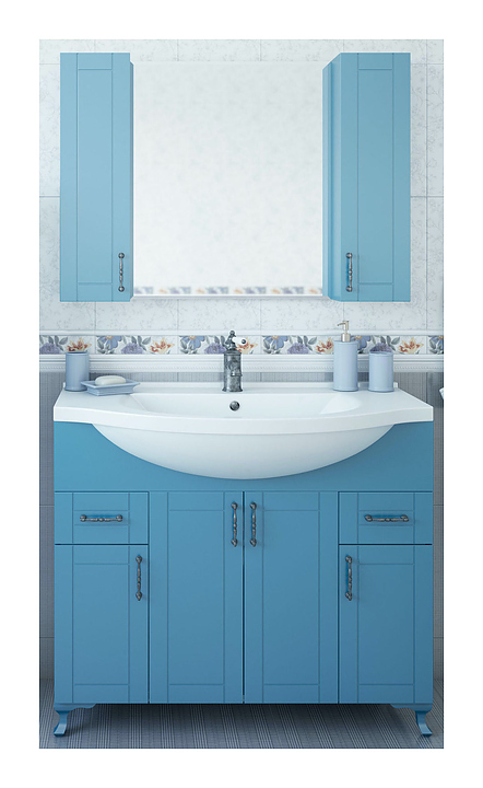 Гарнитур Sanflor Глория 105 см, 3 предмета, голубой