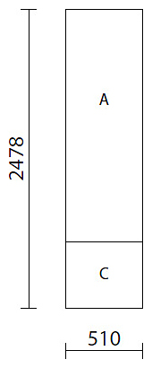 Боковая панель Expo P-PLAC цвета RAL20