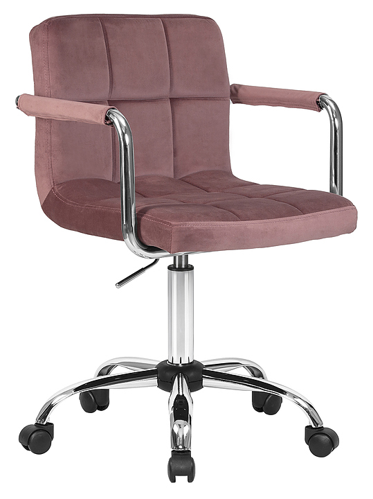 Кресло офисное для персонала DOBRIN 9400-LM-N TERRY (пудрово-розовый велюр) 2 шт.