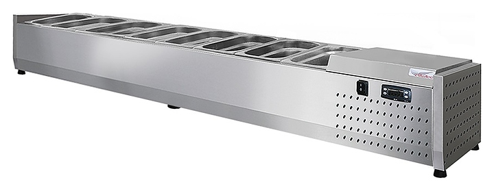 Витрина холодильная Finist ToppingBox НХВо-8 открытая