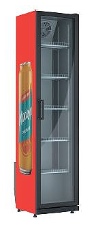 Шкаф холодильный для напитков ARKTO Slim-238-Eco 464х525х1990 мм красный, черный