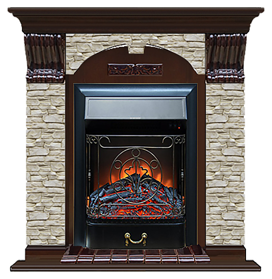 Камин Glenrich Арочный Majestic BL ГО дуб 46