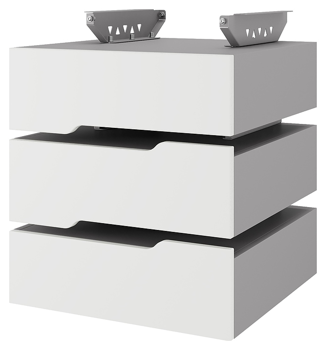 Тумба подвесная КОБОР T-3 aluminum/premium