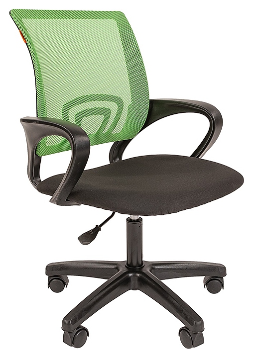 Кресло офисное Chairman 696 LT, черно-зеленое
