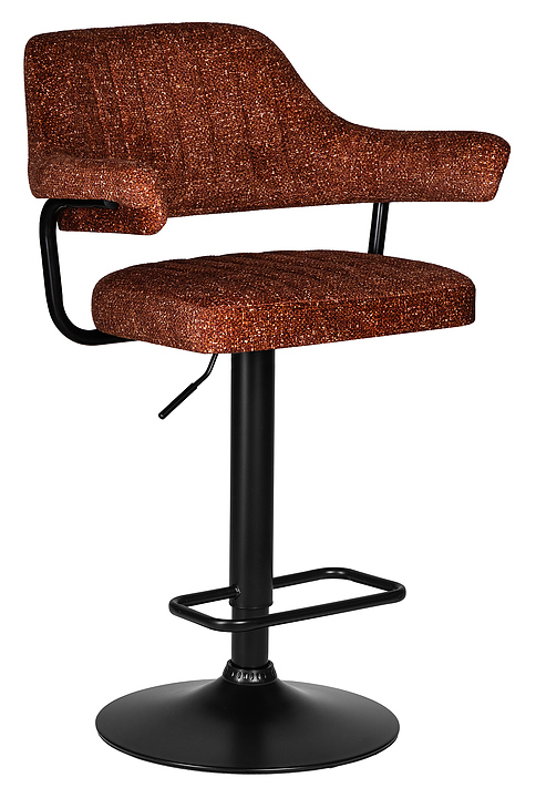 Стул барный DOBRIN 5019-LM-N CHARLY BLACK (терракотовый твид) 2 шт.