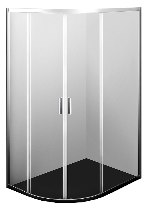 Уголок душевой Wasserkraft Lippe 45S24 120х90 см, серебристый профиль