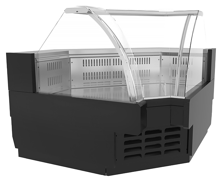 Витрина холодильная Lida Midi-1 Self SU (1450х1450х900 мм) угловая внутренняя, встроенный агрегат