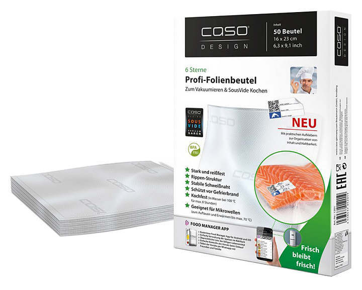 Пакеты вакуумные CASO VC 16*23