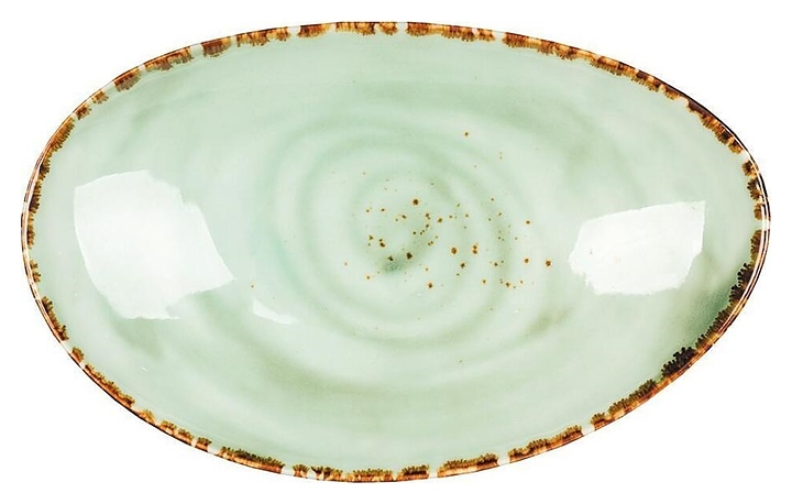 Блюдо сервировочное P.L. Proff Cuisine Organica Green TX12966-225-H275 23х14 см (фарфор) овальное