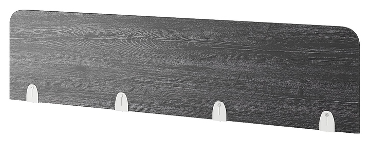 Верхний экран-перегородка КОБОР EV-180 white/glazed (ЛДСП)