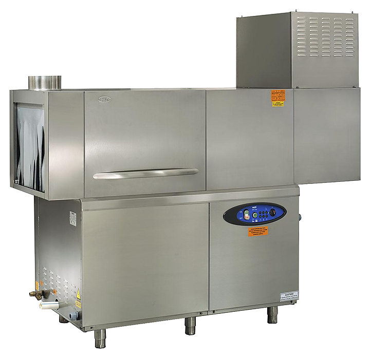 Тоннельная посудомоечная машина OZTI OBK 1500 слева направо