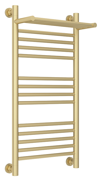 Полотенцесушитель водяной Сунержа Богема с полкой+ 80x40 см матовая шампань