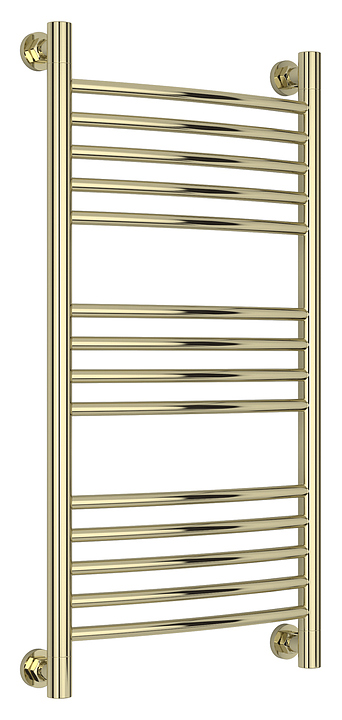 Полотенцесушитель водяной Сунержа Богема+ 80x40 см с выгнутой перемычкой, шампань