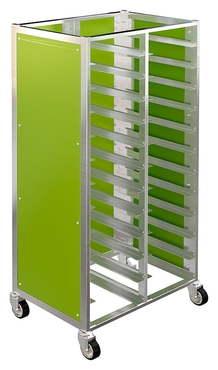 Тележка-шпилька для подносов Restoinox ТШСЗППА-12х2-40/20-304/325-360