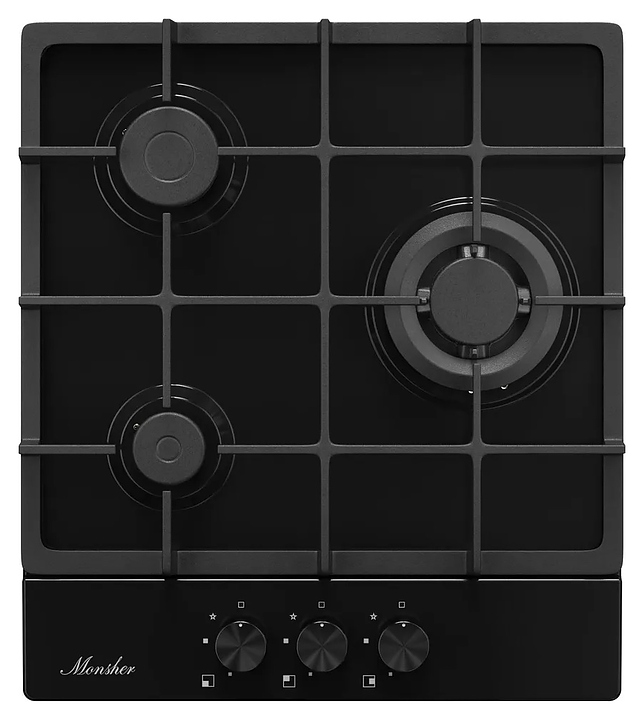 Варочная панель газовая Monsher MSG 43 Noir черная