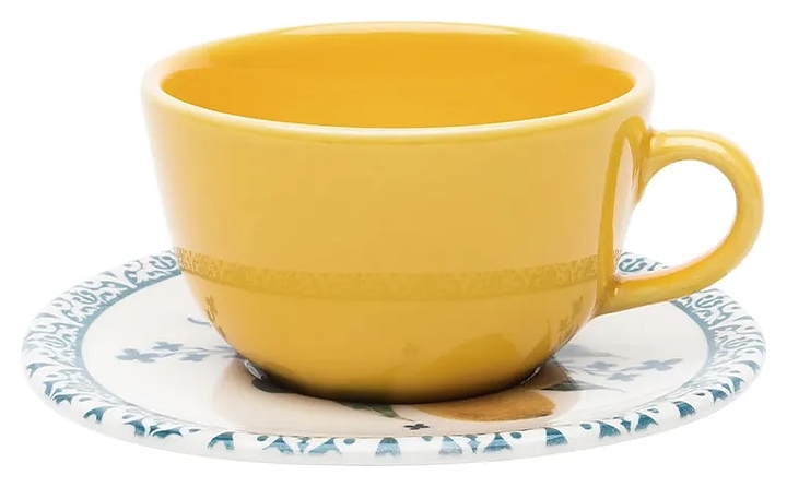 Чайная пара Oxford UNNI Shape SICILIANO 092957 AY04-5609 (чашка 200мл и блюдце 14см)