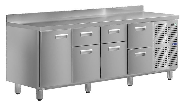 Стол холодильный KAYMAN КСХ-1442/60 (1 дверь, 6 ящиков)