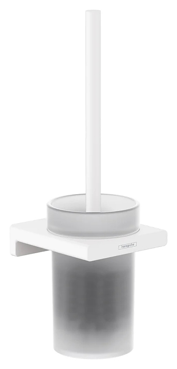 Туалетный ершик с держателем настенный Hansgrohe HG AddStoris 41752700 матовый белый