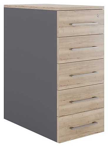 Тумба приставная КОБОР TS5-40/80 graphite/natural