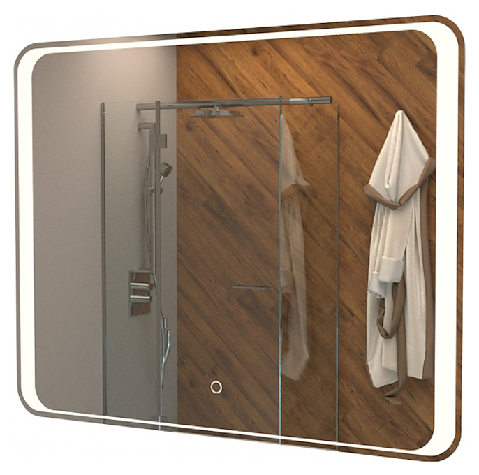 Зеркало Mixline Валерия 100х80 см со светодиодной подсветкой и сенсорным выключателем