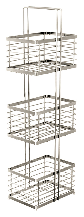 Полка прямоугольная трёхэтажная (этажерка) Fixsen FX-851