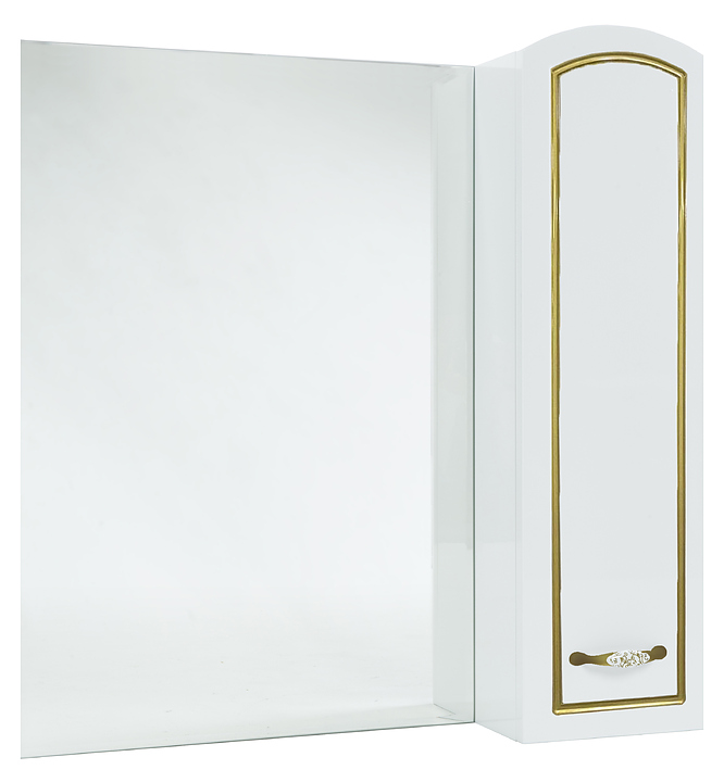 Зеркало Bellezza Амелия 80 R правое, патина золото