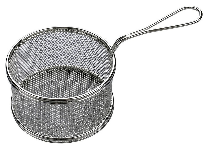 Корзинка для подачи P.L. Proff Cuisine 81240803 d=11 см 6,5 см (нерж. сталь)