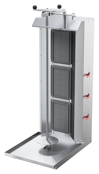 Гриль для шаурмы газовый ATESY Шаурма-3 М