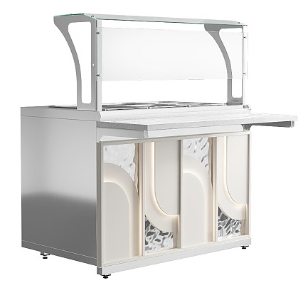 Мармит вторых блюд Luxstahl МВП (С)-1200 Premium Arch (Арка)