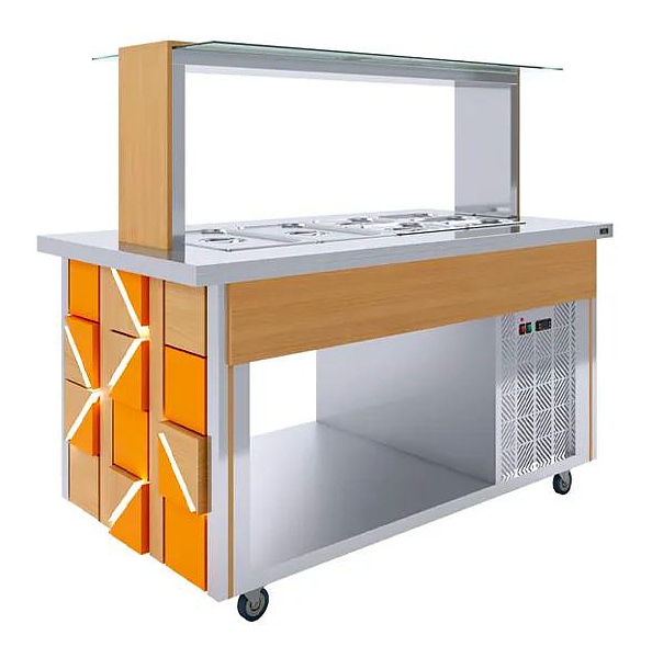 Салат-бар тепловой Luxstahl Pixel СБТ-1500 Premium