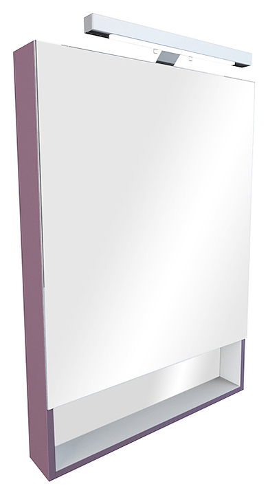Шкаф зеркальный Roca The Gap ZRU9302753 80 см фиолетовый