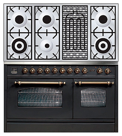 Газовая плита с духовым шкафом ILVE PSN-120B-VG