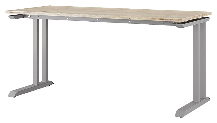 Стол офисный КОБОР L1-180/60 aluminum/natural