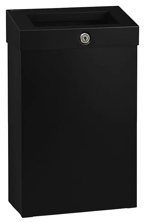 Корзина для мусора Merida STELLA R KSC107.R BLACK 12 л с конусным отверстием (нерж. сталь) черная