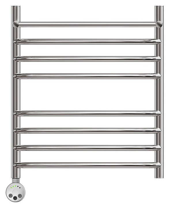 Полотенцесушитель электрический Point Альфа PN05156SPE П7 500x600 с полкой, хром